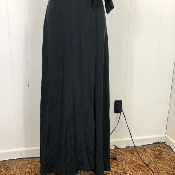 Cassis Silk Maxi Wrap Dress Sz 0 - Picture 5 of 13